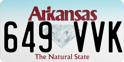 AR license plate 649VVK