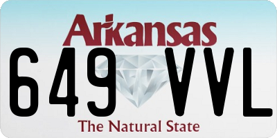 AR license plate 649VVL