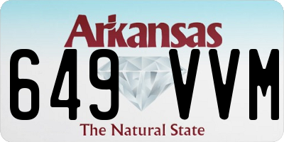 AR license plate 649VVM