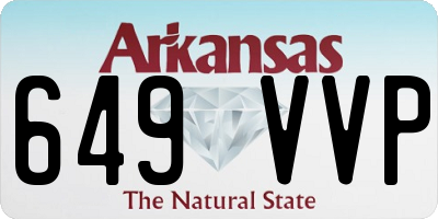 AR license plate 649VVP