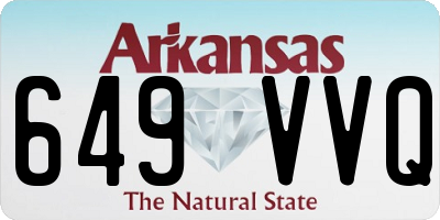 AR license plate 649VVQ