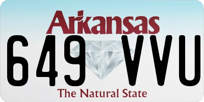 AR license plate 649VVU