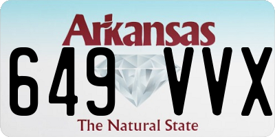 AR license plate 649VVX
