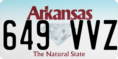 AR license plate 649VVZ