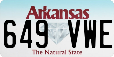 AR license plate 649VWE