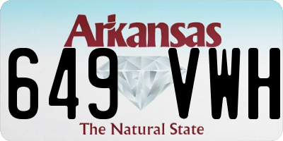 AR license plate 649VWH