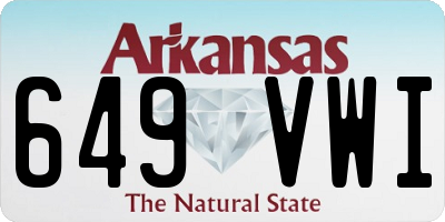 AR license plate 649VWI