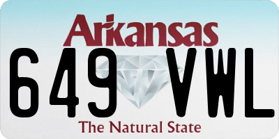 AR license plate 649VWL