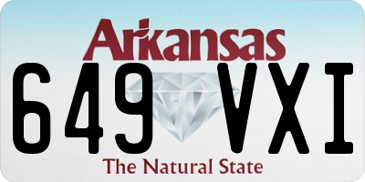 AR license plate 649VXI