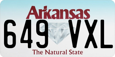 AR license plate 649VXL