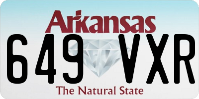 AR license plate 649VXR