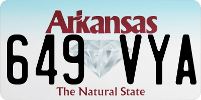 AR license plate 649VYA