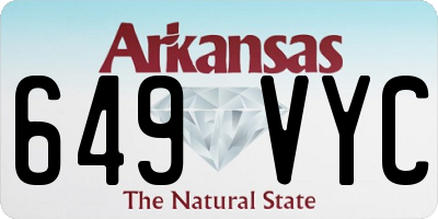 AR license plate 649VYC