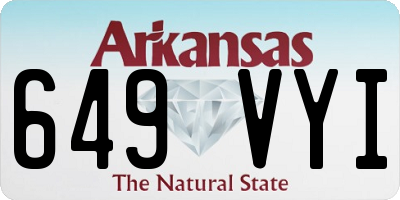 AR license plate 649VYI