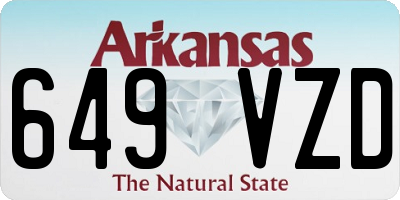 AR license plate 649VZD