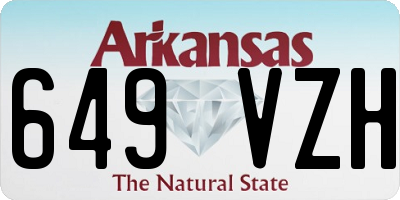 AR license plate 649VZH
