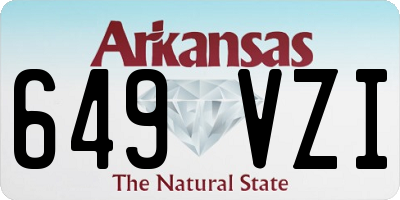 AR license plate 649VZI