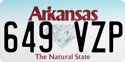 AR license plate 649VZP