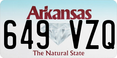 AR license plate 649VZQ
