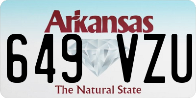 AR license plate 649VZU