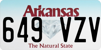 AR license plate 649VZV