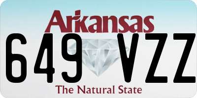 AR license plate 649VZZ