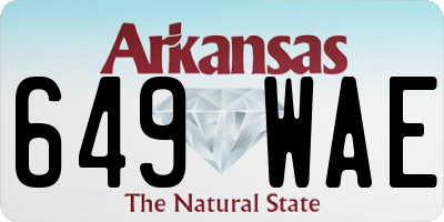 AR license plate 649WAE