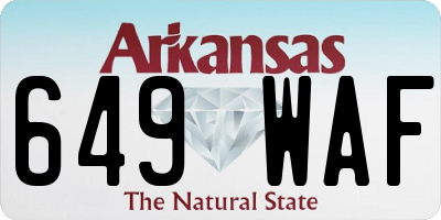 AR license plate 649WAF