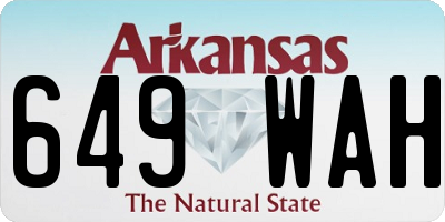 AR license plate 649WAH