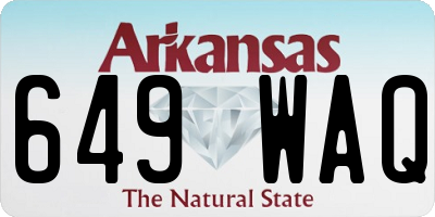 AR license plate 649WAQ