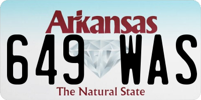 AR license plate 649WAS