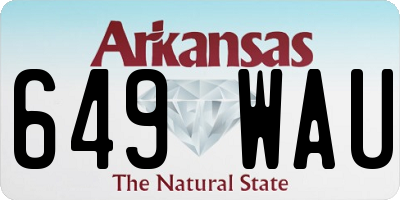 AR license plate 649WAU