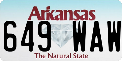 AR license plate 649WAW