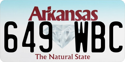 AR license plate 649WBC