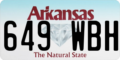 AR license plate 649WBH
