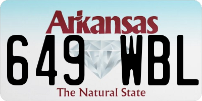 AR license plate 649WBL
