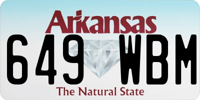 AR license plate 649WBM