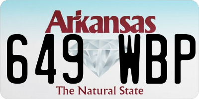 AR license plate 649WBP