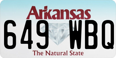 AR license plate 649WBQ
