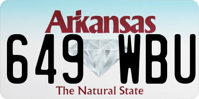 AR license plate 649WBU