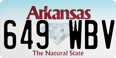 AR license plate 649WBV