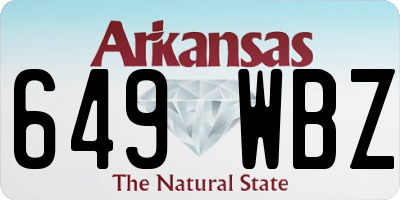 AR license plate 649WBZ