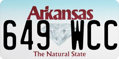 AR license plate 649WCC