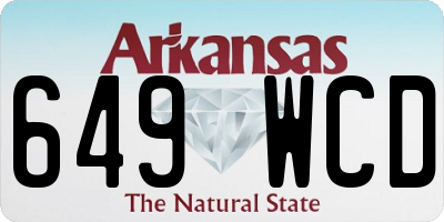 AR license plate 649WCD