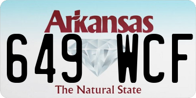 AR license plate 649WCF