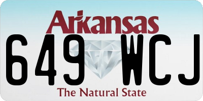 AR license plate 649WCJ