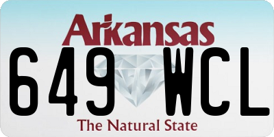 AR license plate 649WCL