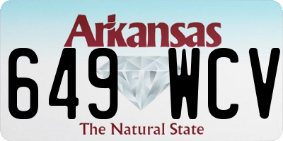 AR license plate 649WCV