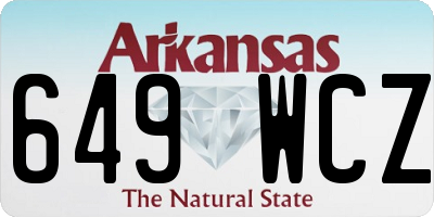 AR license plate 649WCZ