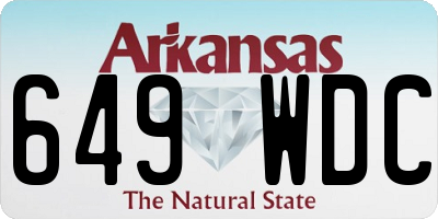 AR license plate 649WDC